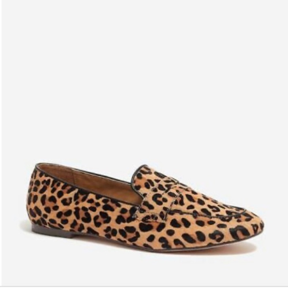 J.Crew Calf-hair penny loafers